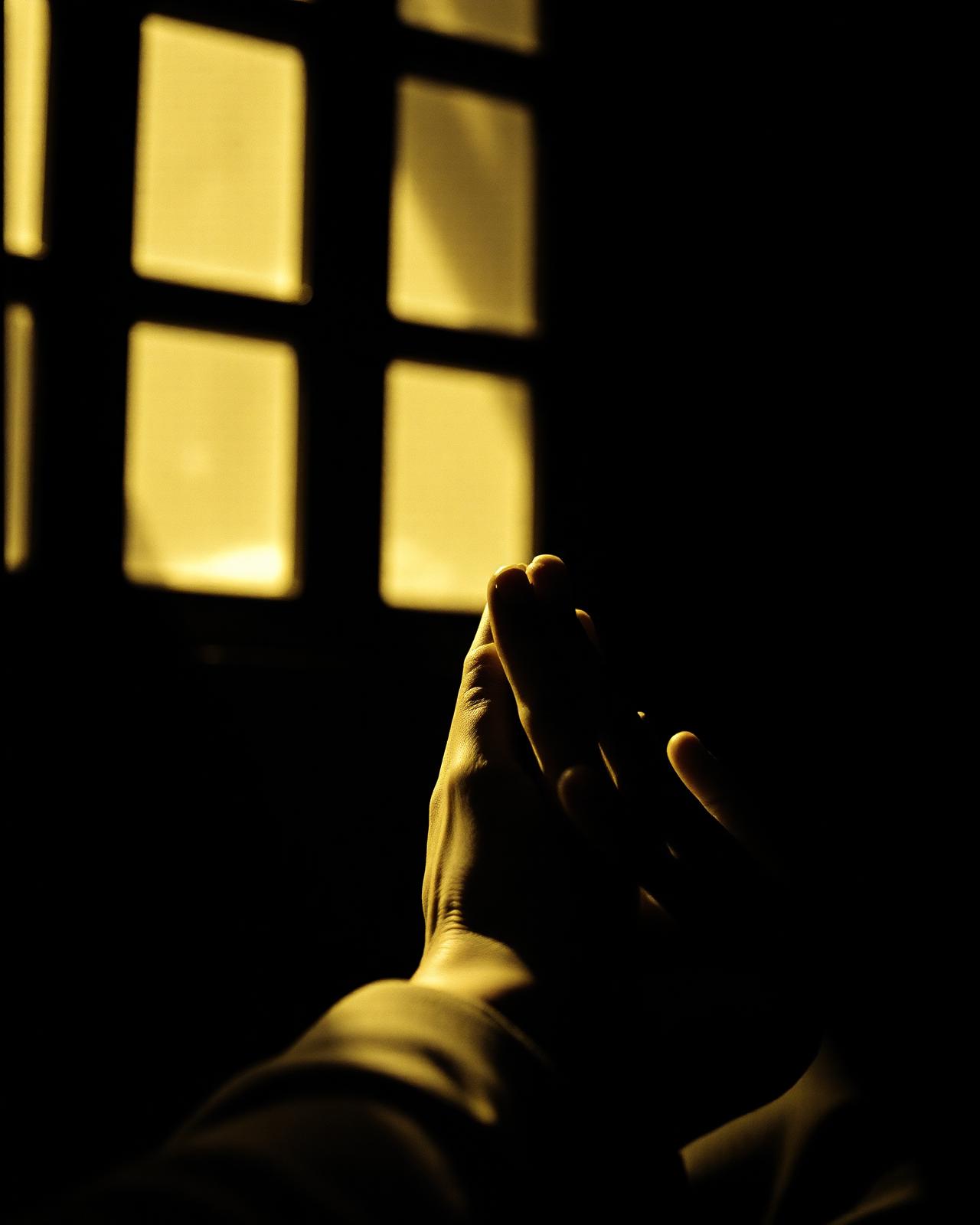 Hands in prayer